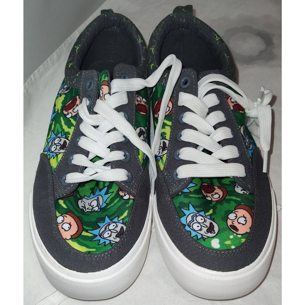 Rick and Morty Canvas Shoes Women's Size 7 New with plastic tag Adult Swim Wubba